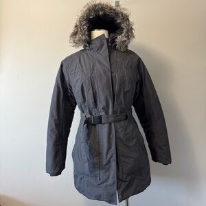 The North Face Women's Brooklyn Down Parka Belted Jacket Medium